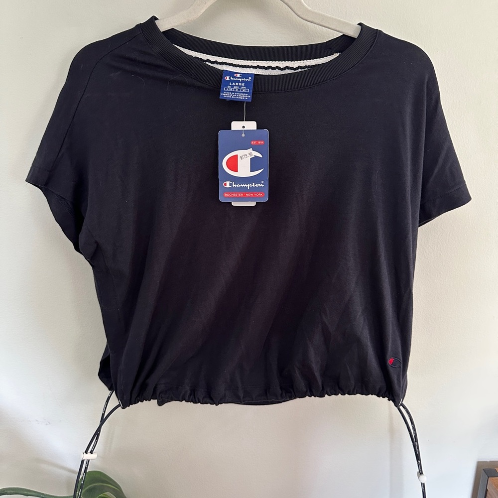 Navy blue Champion scrunch shirt